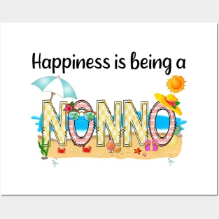 Happiness Is Being A Nonno Summer Beach Happy Mother's Posters and Art